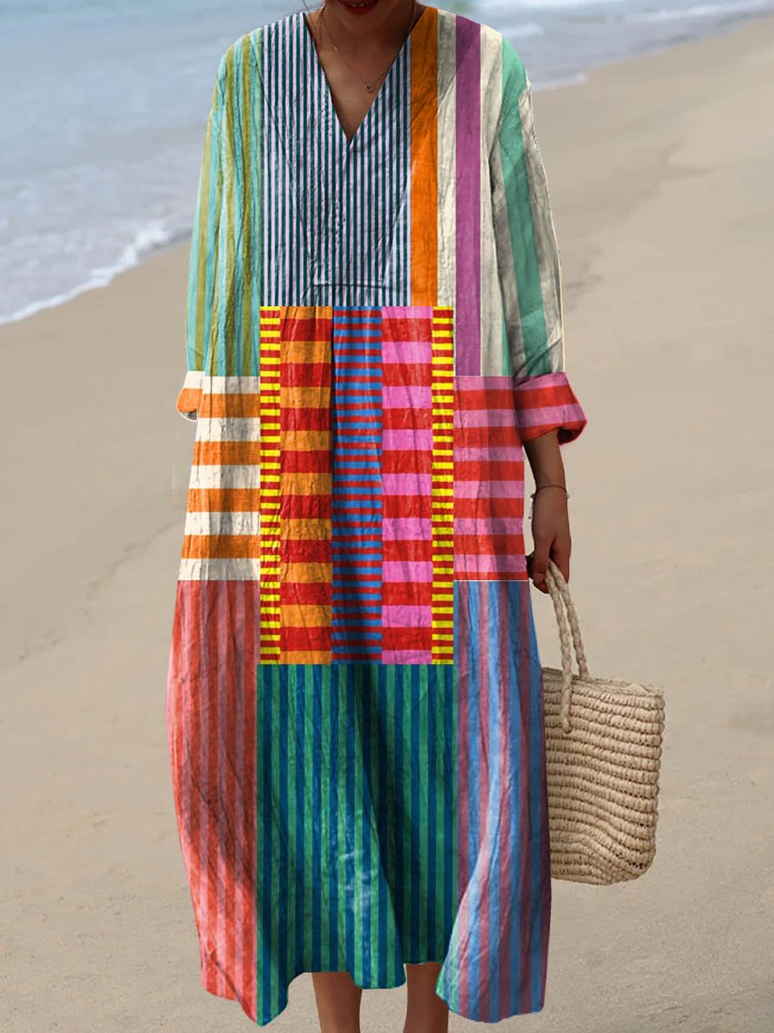 Maple | Vestido de Estampado Geométrico