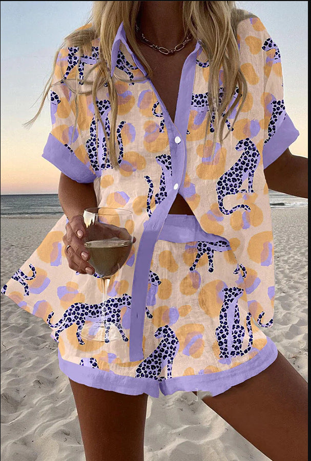 Reolia™ | Conjunto corto con estampado de leopardo