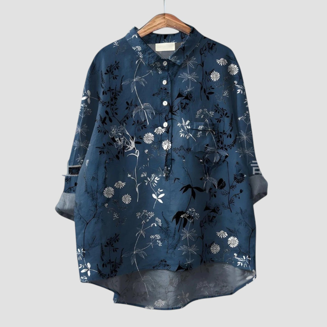 ÉLISA ⏐ Camisa de Mujer Elegante con Motivo Audaz