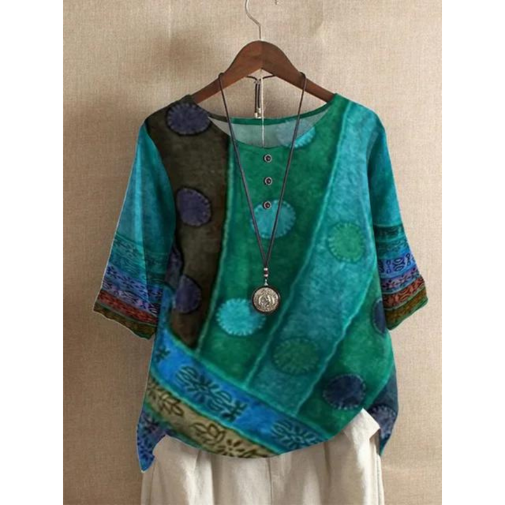 Valarie - Top bohemio colorido