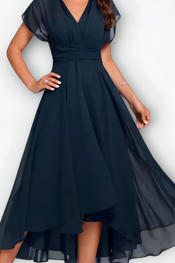 Julita™ | Vestido de noche fluido con escote en V
