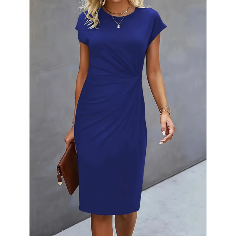 Alicah | Vestido Midi Formal de Manga Corta