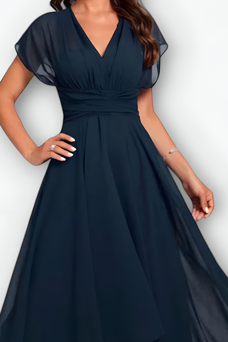 Julita™ | Vestido de noche fluido con escote en V