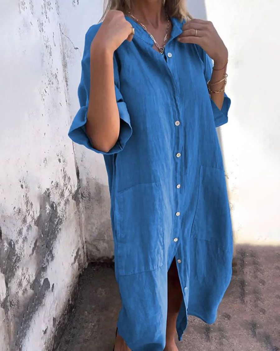 Melanie™ | Vestido Camisero Casual Estilo Ibiza