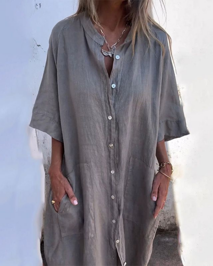 Melanie™ | Vestido Camisero Casual Estilo Ibiza