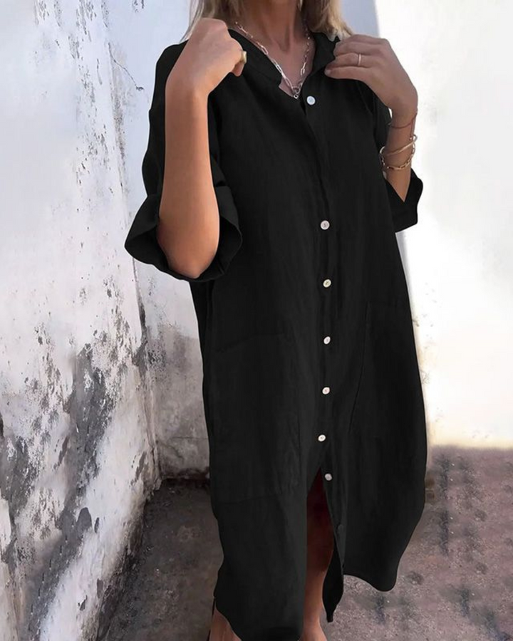 Melanie™ | Vestido Camisero Casual Estilo Ibiza