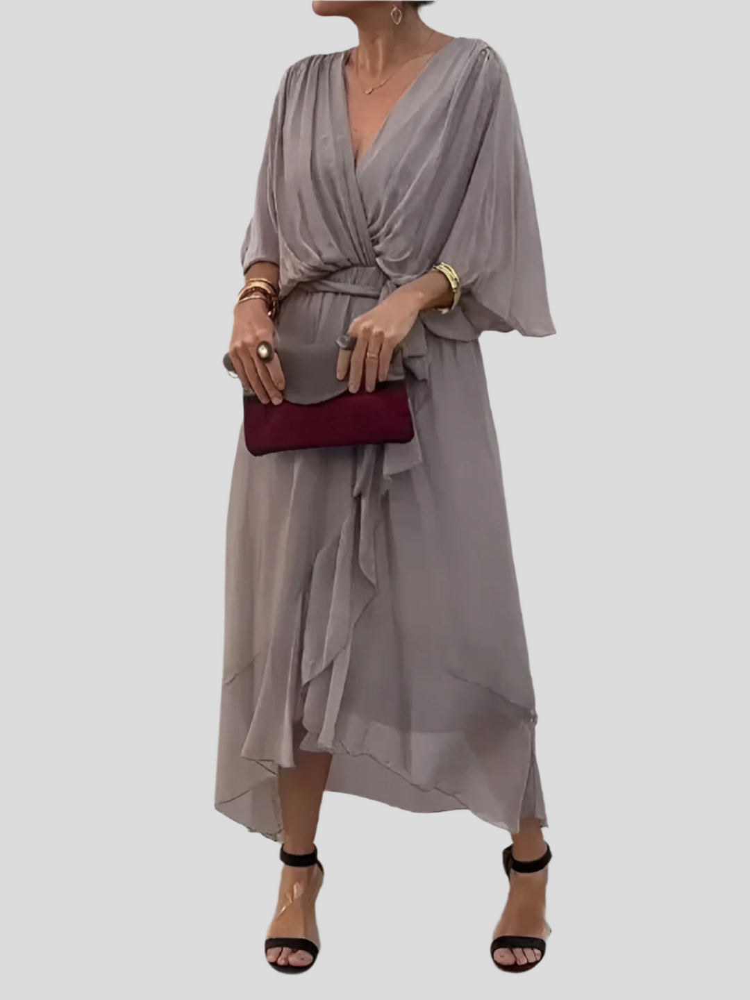 Adrianne | Vestido de Seda Elegante