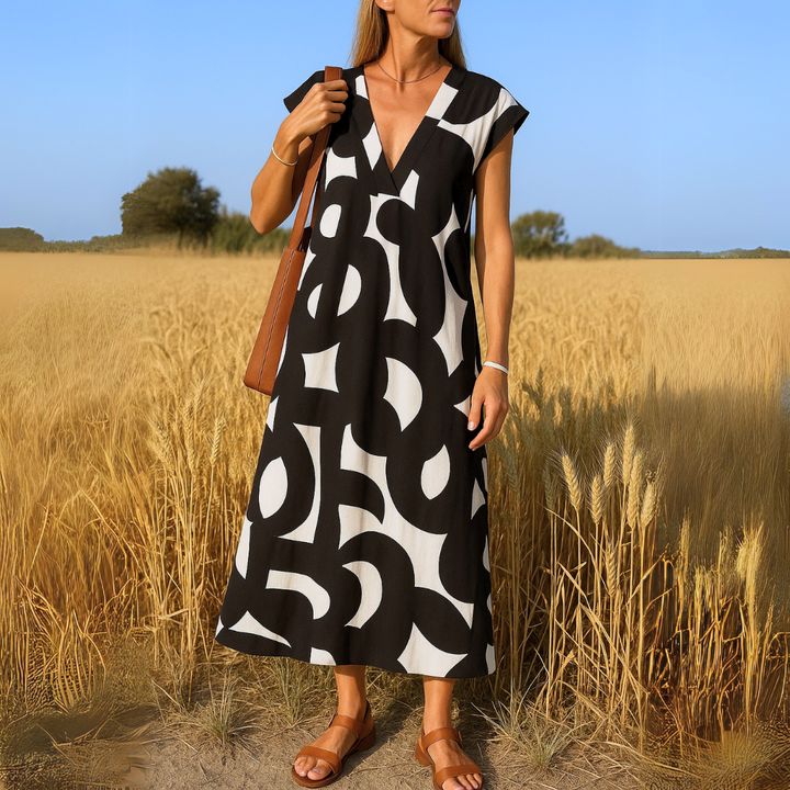 Viola | Vestido Fluido Con Escote En V