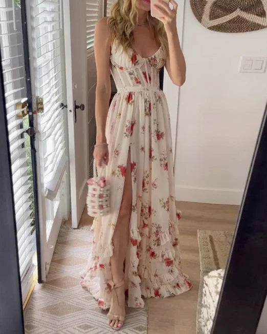 Solenne | Vestido Floral Elegante