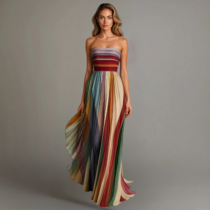 Fiorella™ | Vestido de colores sin mangas