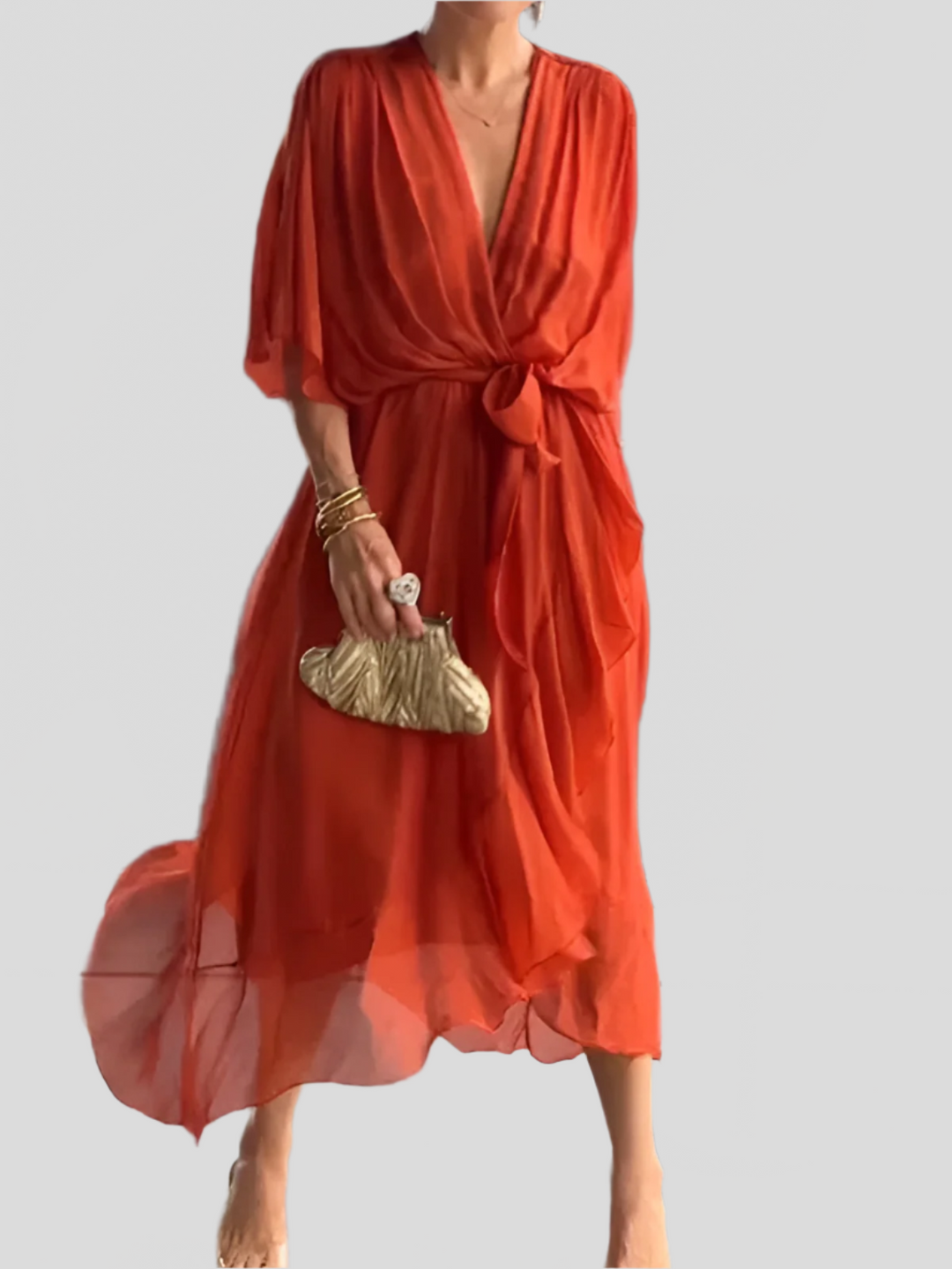 Adrianne | Vestido de Seda Elegante