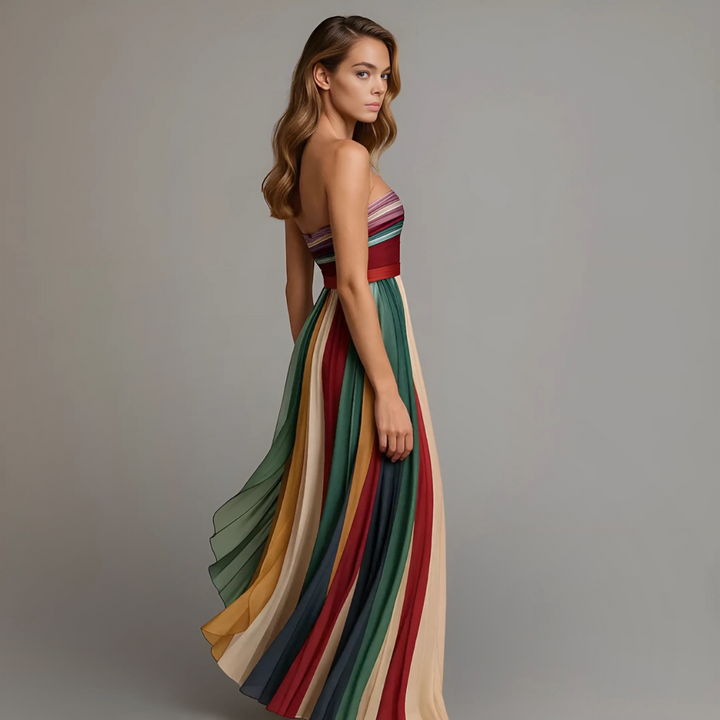 Fiorella™ | Vestido de colores sin mangas
