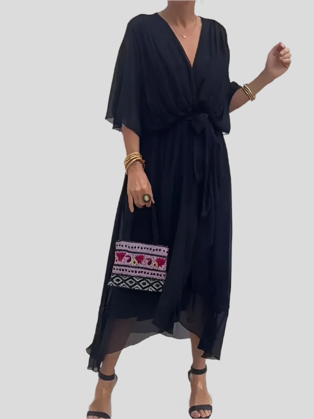 Adrianne | Vestido de Seda Elegante