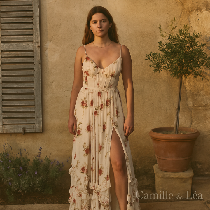 Solenne | Vestido Floral Elegante