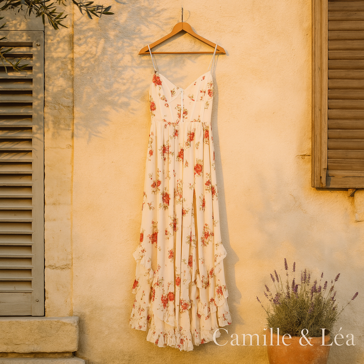 Solenne | Vestido Floral Elegante