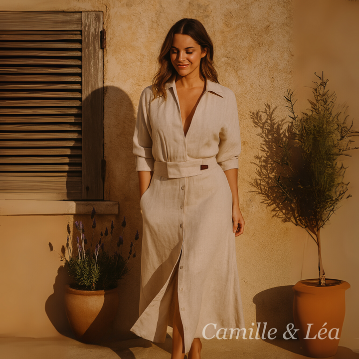 Astride | Vestido Largo con Escote en V