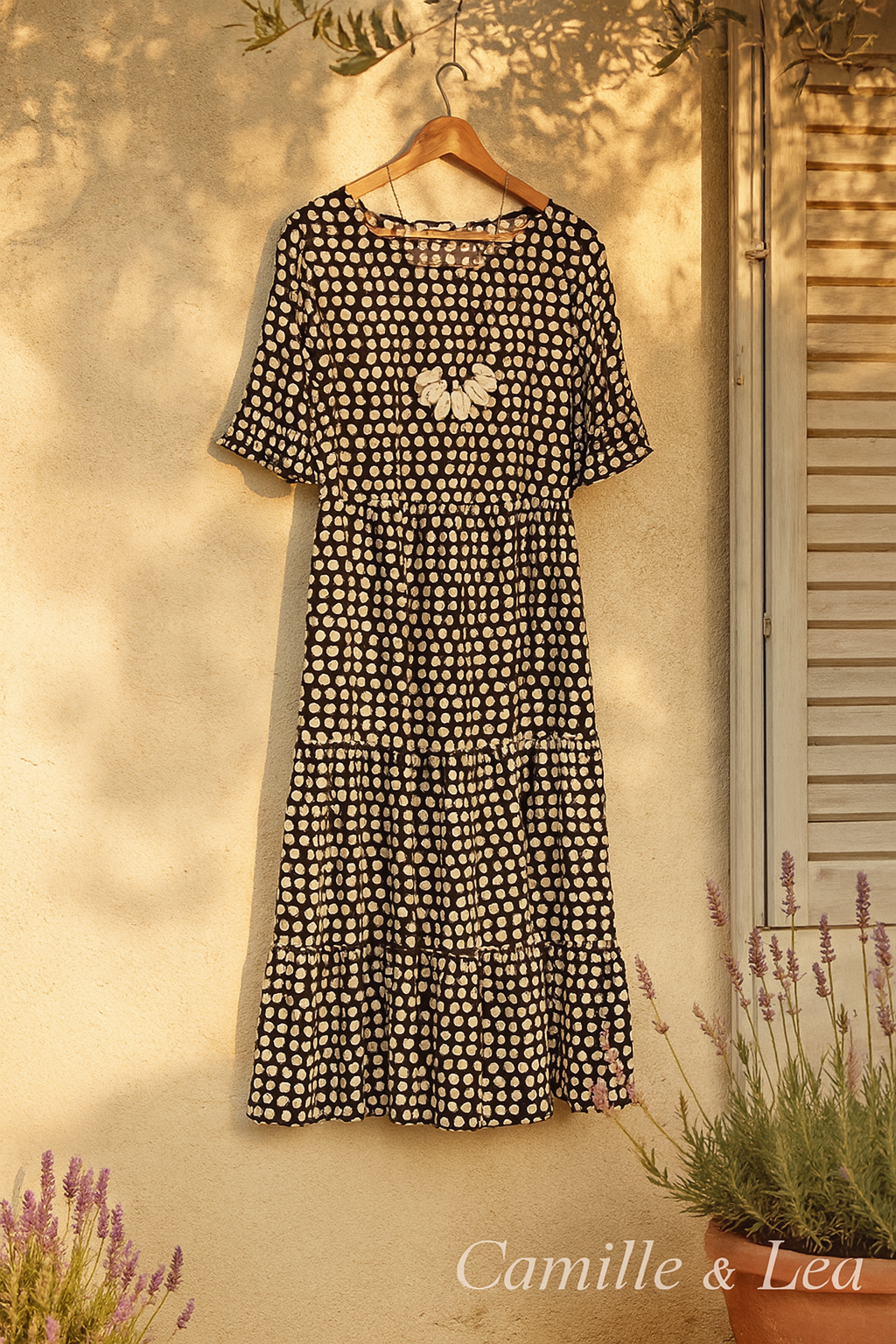 Blythea | Vestido Midi Casual con Volantes