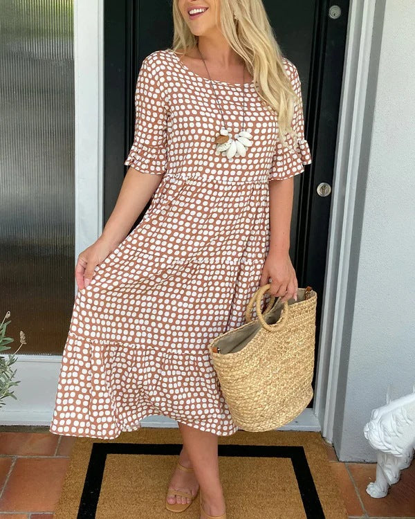 Blythea | Vestido Midi Casual con Volantes