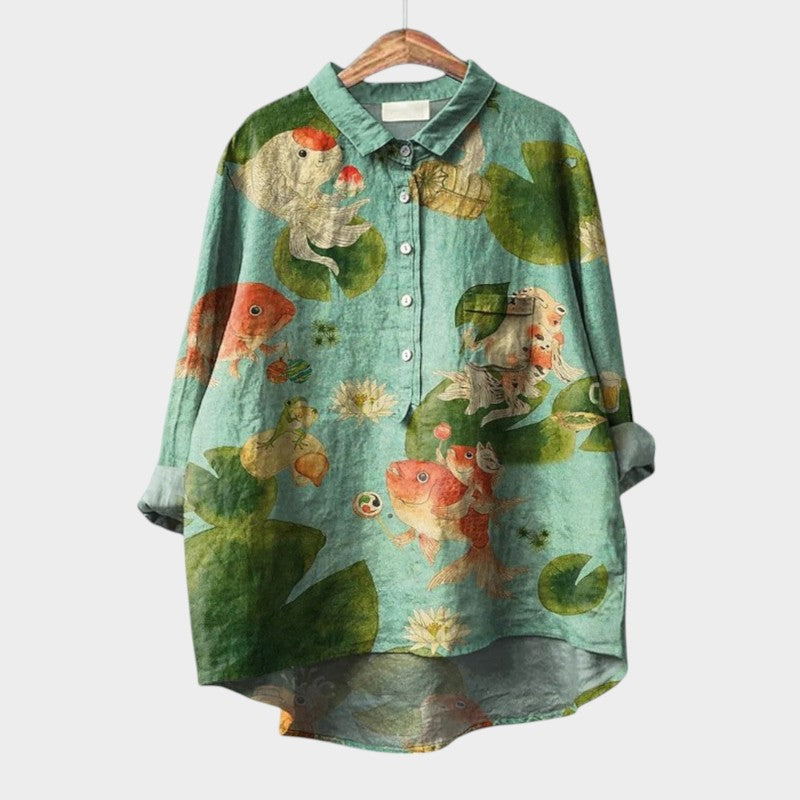 VIOLETTA | Blusa Floral Oversize con Comodidad Absoluta para los Días Soleados
