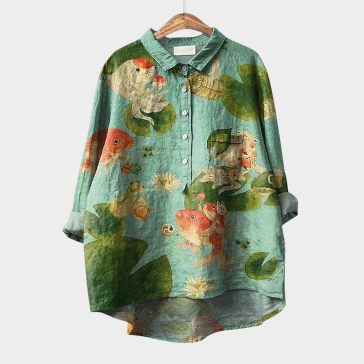 VIOLETTA | Blusa Floral Oversize con Comodidad Absoluta para los Días Soleados