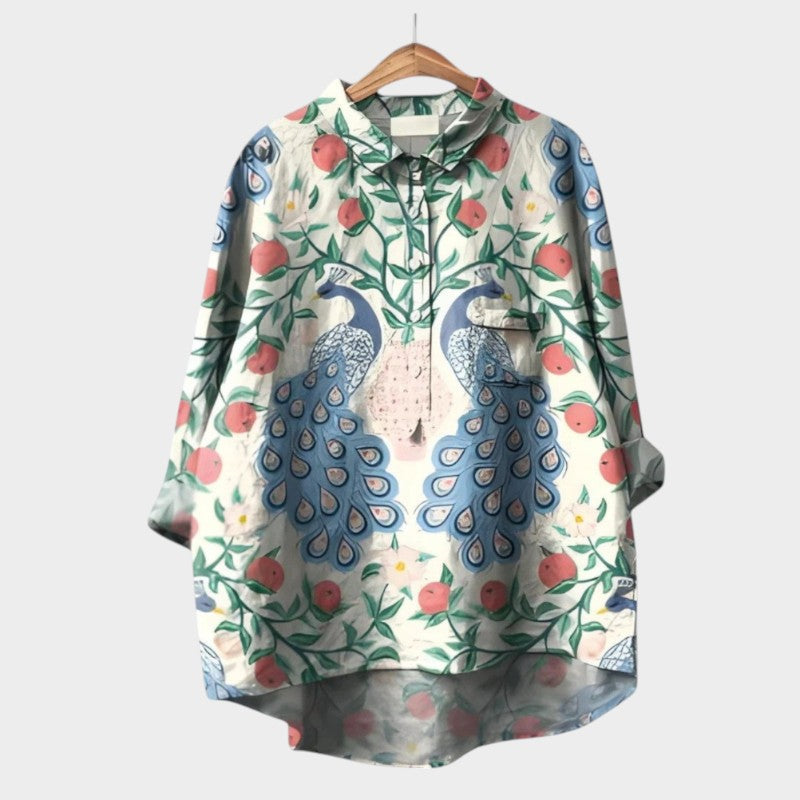 VIOLETTA | Blusa Floral Oversize con Comodidad Absoluta para los Días Soleados
