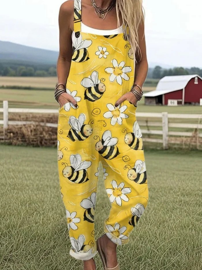 Camia | Pantalón de Tirantes de Verano con Estampado Divertido
