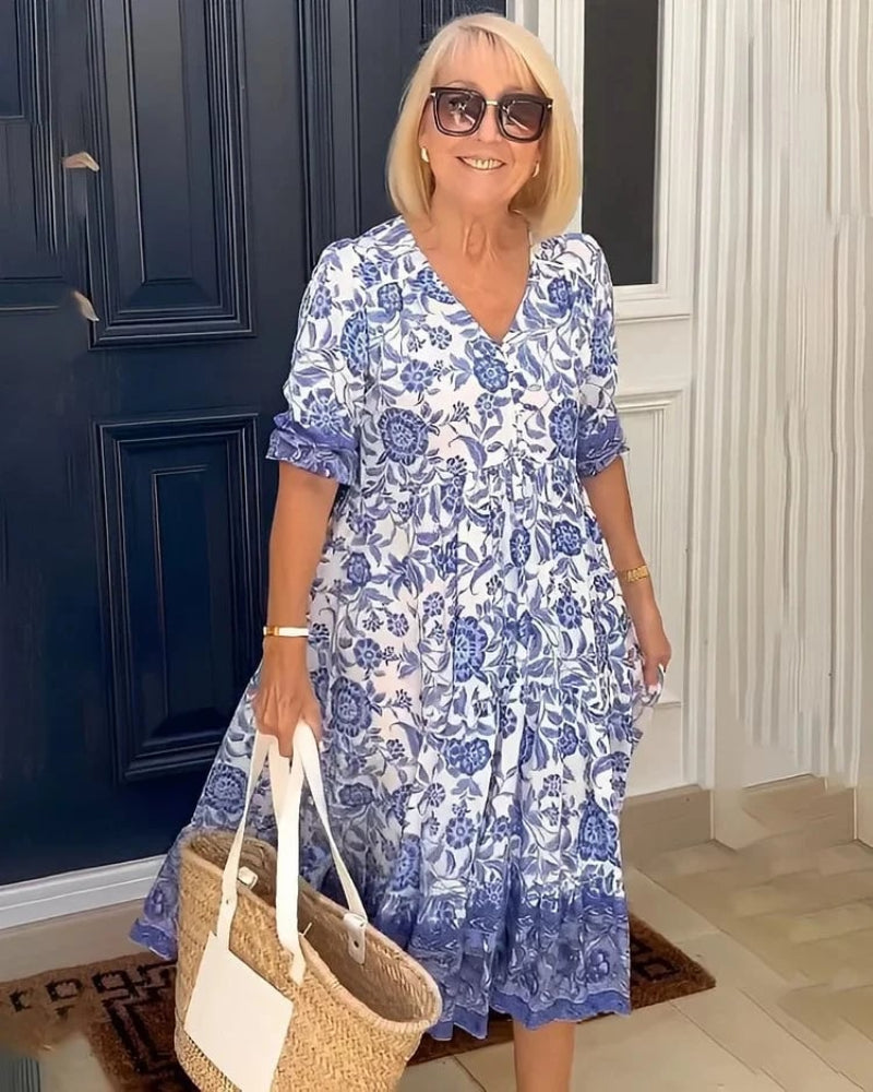 Svea | Vestido midi fluido con ajuste femenino