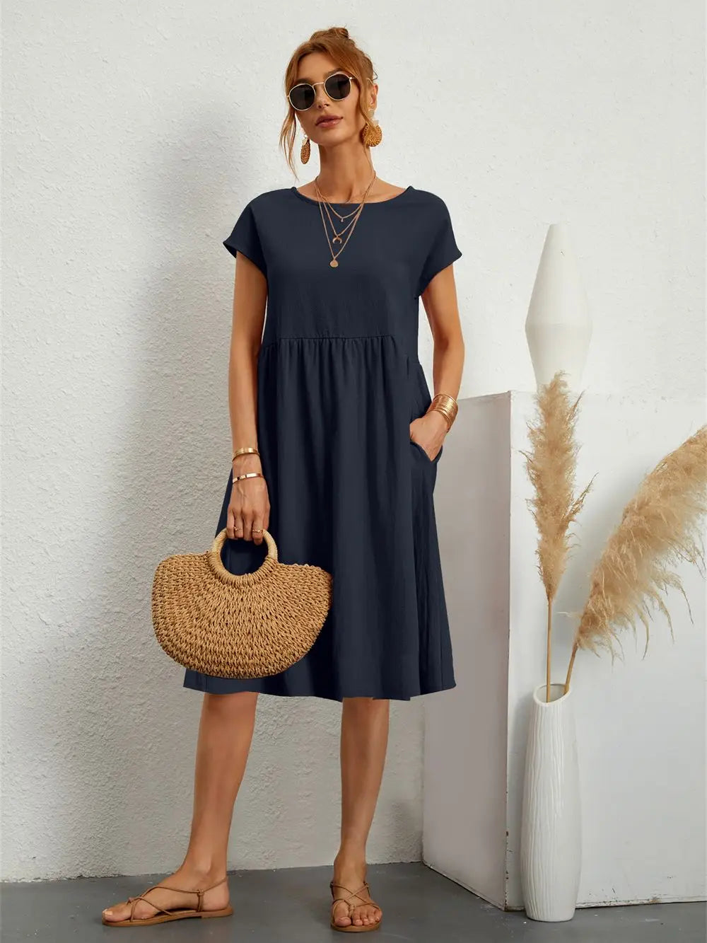 Apolline | Vestido Casual con Bolsillos