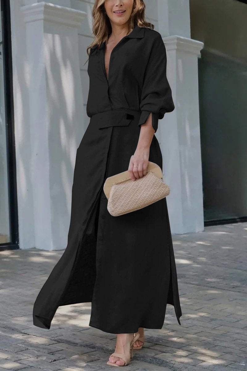 Astride | Vestido Largo con Escote en V