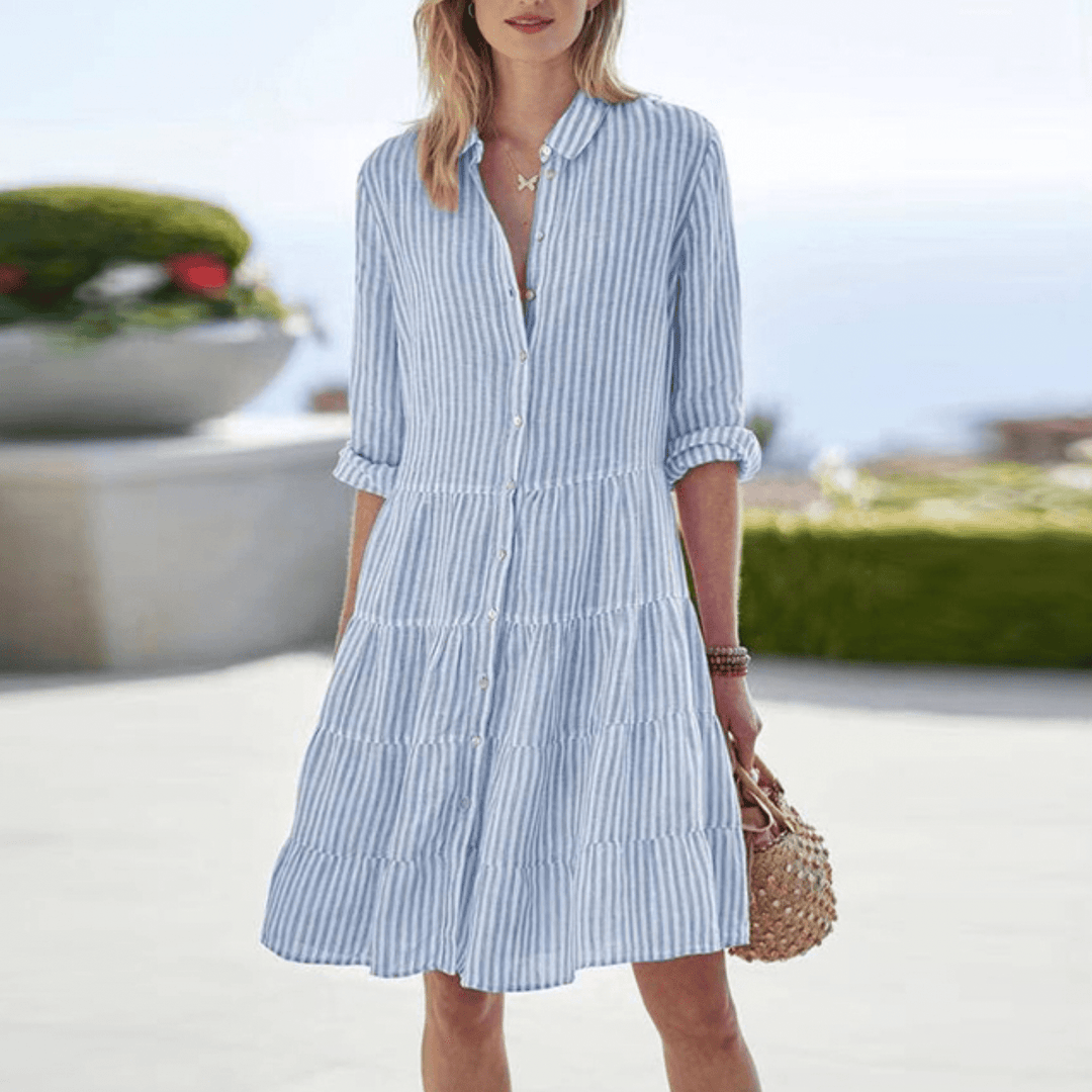 Capucine | Vestido Ligero a Rayas