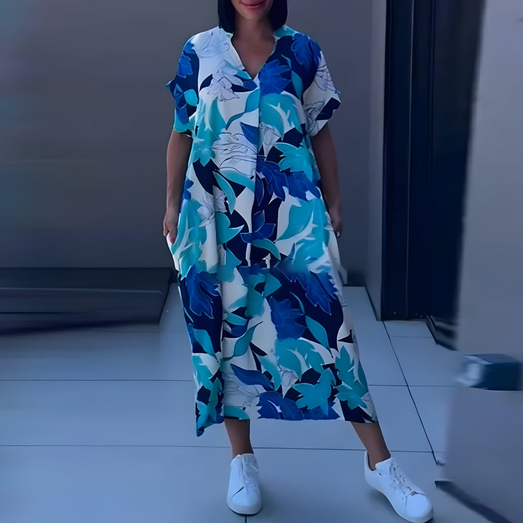 Zoé™ | Vestido Maxi con Estampado Colorido