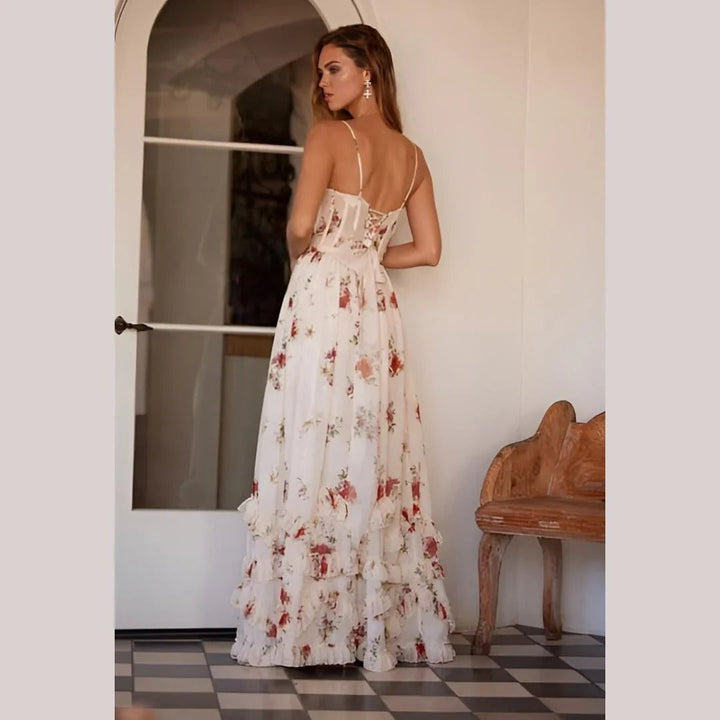 Solenne | Vestido Floral Elegante